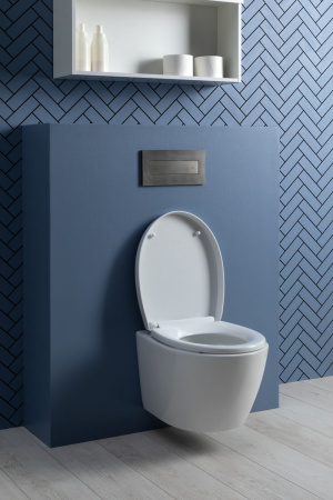 Фото унитаз подвесной безободковый aquanet zv-1, белый