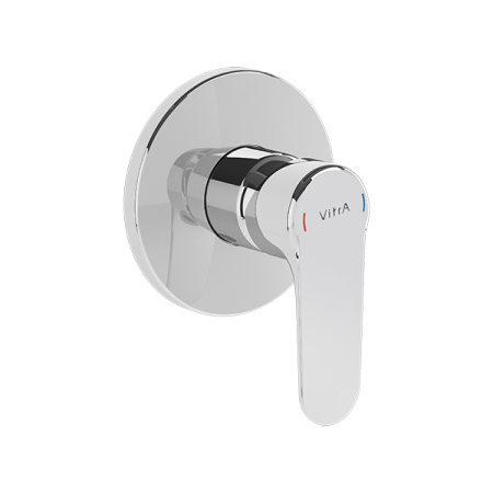 Фото смеситель для душа встраиваемый vitra root round a42728exp, хром