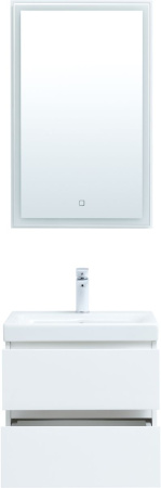 Фото комплект мебели aquanet беркли 50 белый глянец (2 ящика)