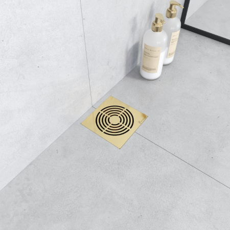 Фото душевой трап boheme smart design 984-15-g 15*15 cm, золото