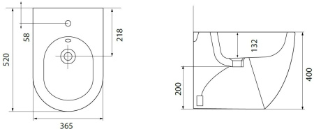 Фото биде напольное allen brau reality 4.32005.31 черный матовый
