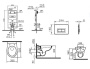 Фото комплект инсталляции с унитазом vitra normus 9773b003-7200, клавиша смыва хром глянец