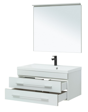 Фото комплект мебели aquanet верона 90 new белый матовый