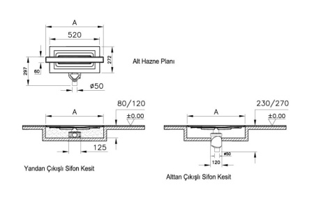 Фото дренажный канал vitra eco-flow 60 см 59980481000 вертикальный, хром матовый