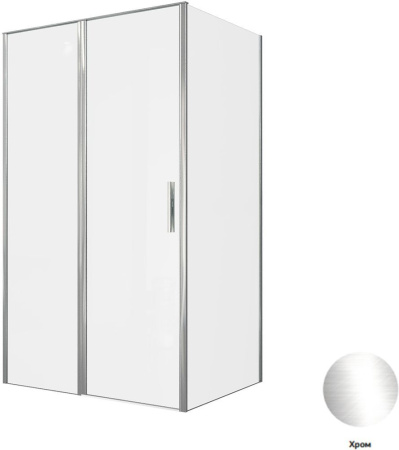 Фото душевой угол allen brau priority 3.31031.00 + 3.31043.00 120*90*200 см, профиль хром