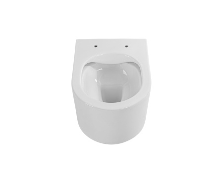 Фото унитаз-компакт подвесной безободковый aquatek мия aq2004-00 490*370*340 мм, горизонтальный выпуск, тонкое сиденье с механизмом плавного закрывания, крепеж