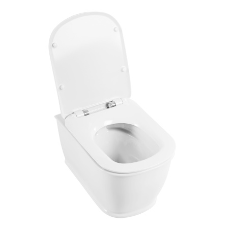 Фото унитаз подвесной безободковый belbagno prado bb10150ch, белый