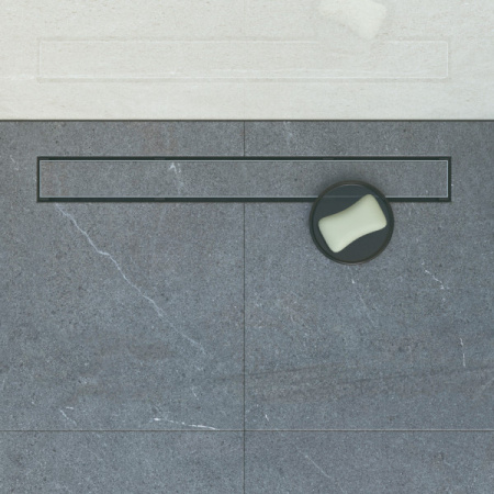 Фото душевой трап pestan frameless line 650 см под плитку, хром