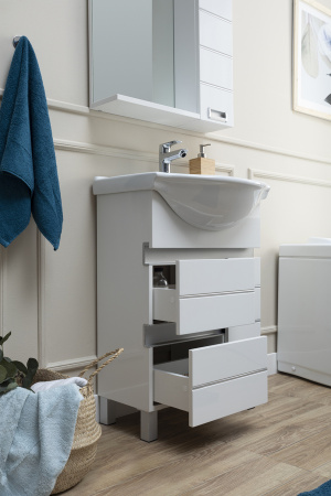 Фото комплект мебели aquanet доминика 60 белый