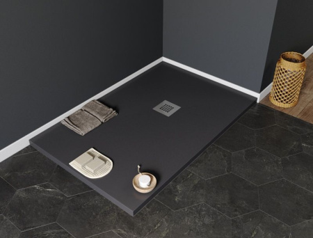Фото поддон литьевой камень aquanet pleasure 120*90 см, черный