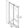 Фото душевой уголок berges wasserhaus gelios 061011 120x195 стекло прозрачное/хром