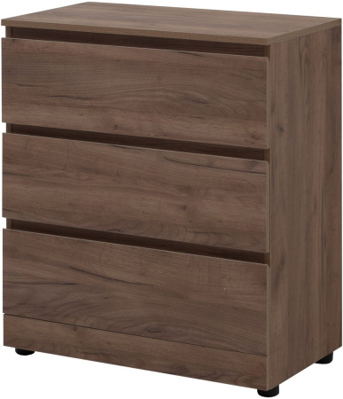 Фото комод aquanet сканди 70*40 см, дуб крафт (3 ящика)