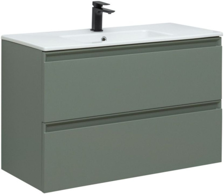 Фото тумба под раковину allen brau eclipse 100 1.e1003.cgm олива матовый