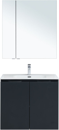 Фото комплект мебели aquanet алвита new 80 2 дверцы, антрацит