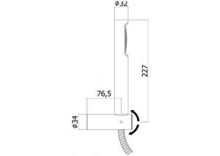 Фото душевой гарнитур paffoni birillo zdup054cr, хром