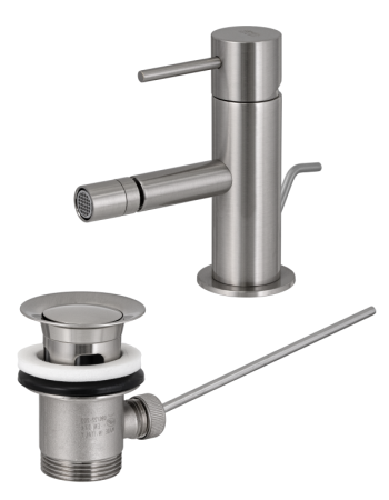 Фото смеситель для биде remer x style x20np, никель брашированный