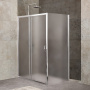 Фото душевой угол belbagno unique unique-ah-1-110/125-80-p-cr 110-125*80 см, стекло структурированное/профиль хром