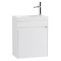 Фото тумба подвесная belbagno pietra mini 46-l bianco lucido, левая