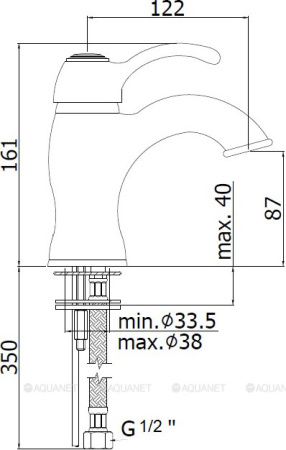 Фото смеситель для раковины paffoni flavia fa071cr, хром