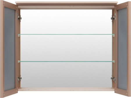 Фото зеркало-шкаф de aqua алюминиум 90 медь