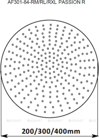 Фото верхний душ aquanet passion af301-84-rxl, хром