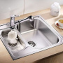 Фото кухонные мойки blanco tipo 6 basic 514813 нерж. сталь матовая