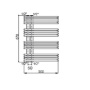 Фото полотенцесушитель водяной cordivari kelly 3551780400107 50x68
