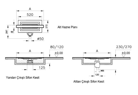 Фото дренажный канал vitra eco-flow 40 см 59980551000 горизонтальный, медь