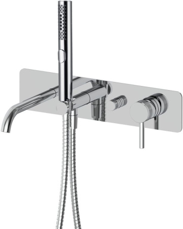Фото встраиваемый комплект для ванны и душа allen brau priority 5.31a05-00, хром