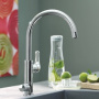 Фото смеситель grohe blue pure eurosmart 30499000 для кухни с функцией фильтрации хром