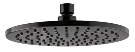 Фото верхний душ с шарнирным соединением 30 см remer 359mm30cfpx, черный брашированный хром