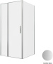 Фото душевой угол allen brau priority 3.31029.ba + 3.31047.ba 100*100*200 см, профиль серебро браш