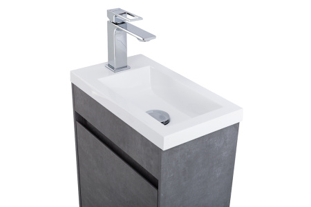 Фото тумба подвесная belbagno pietra mini 40-r stucco cemento, правая