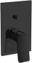 Фото встраиваемый смеситель для ванны и душа paffoni tilt ti015no/m, черный матовый