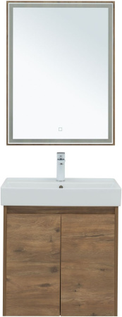 Фото комплект мебели aquanet nova lite 60 дуб рустикальный (2 дверцы)