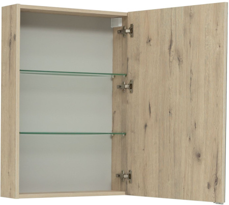 Фото зеркальный шкаф aquanet алвита new 60 дуб веллингтон белый