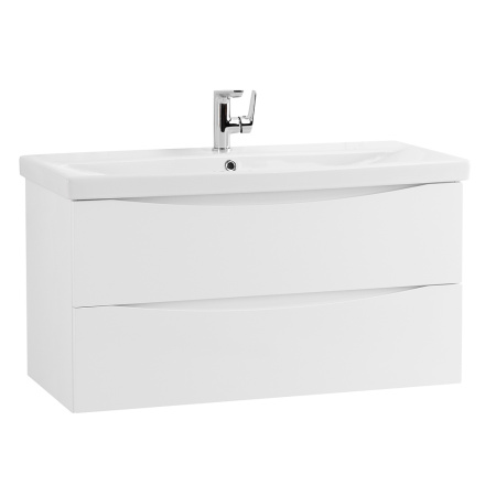 Фото тумба подвесная belbagno marino-cer 100 bianco lucido 