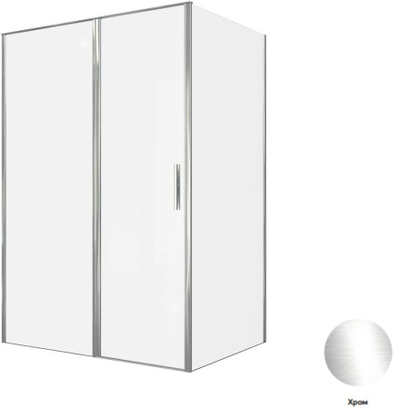 Фото душевой угол allen brau priority 3.31034.00 + 3.31046.00 140*100*200 см, профиль хром