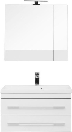 Фото комплект мебели aquanet верона 75 белый (подвесной 2 ящика)