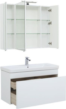 Фото комплект мебели aquanet софия 105 белый