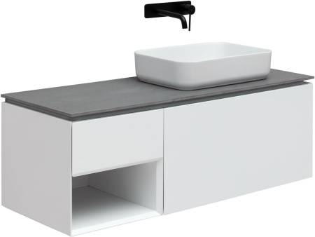 Фото тумба под раковину allen brau infinity 120 1.21008.wm r белый матовый