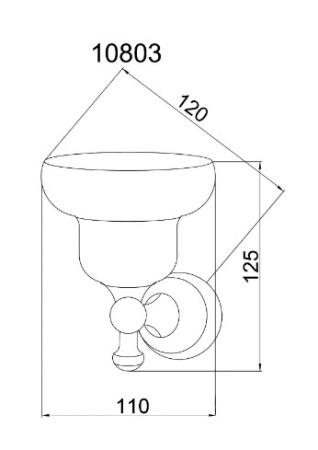 Фото мыльница настенная boheme provanse 10803, бронза