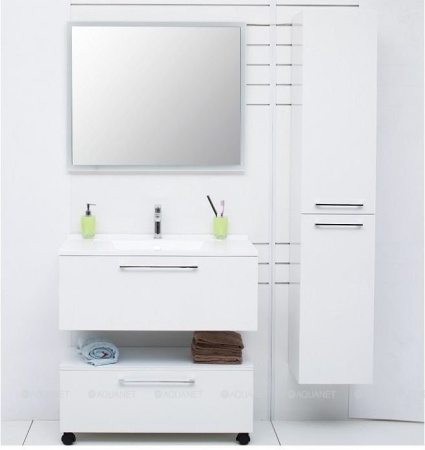 Фото пенал подвесной de aqua тока 1бк 35 r белый