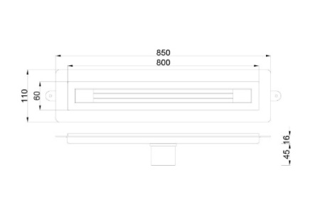 Фото душевой трап boheme infinity 80 см 981-80-b, черный