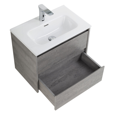 Фото тумба подвесная belbagno kraft 39 60 см, cemento grigio