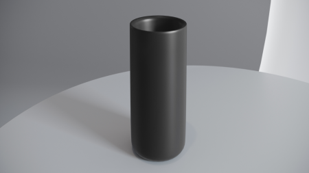 Фото стакан настольный salini gocce 1901201rf, матовый покраска по ral полностью