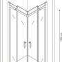 Фото душевой уголок berges wasserhaus melita 061028 прозрачное стекло  / хром 90х90