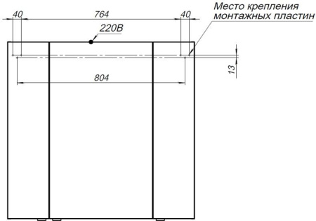 Фото зеркало-шкаф aquanet алвита 90 серый антрацит