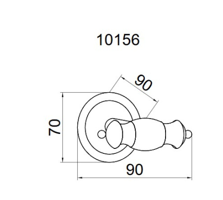 Фото крючок двойной boheme palazzo 10156, золото/черный