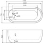Фото акриловая ванна belbagno bb11-1700l 170х75